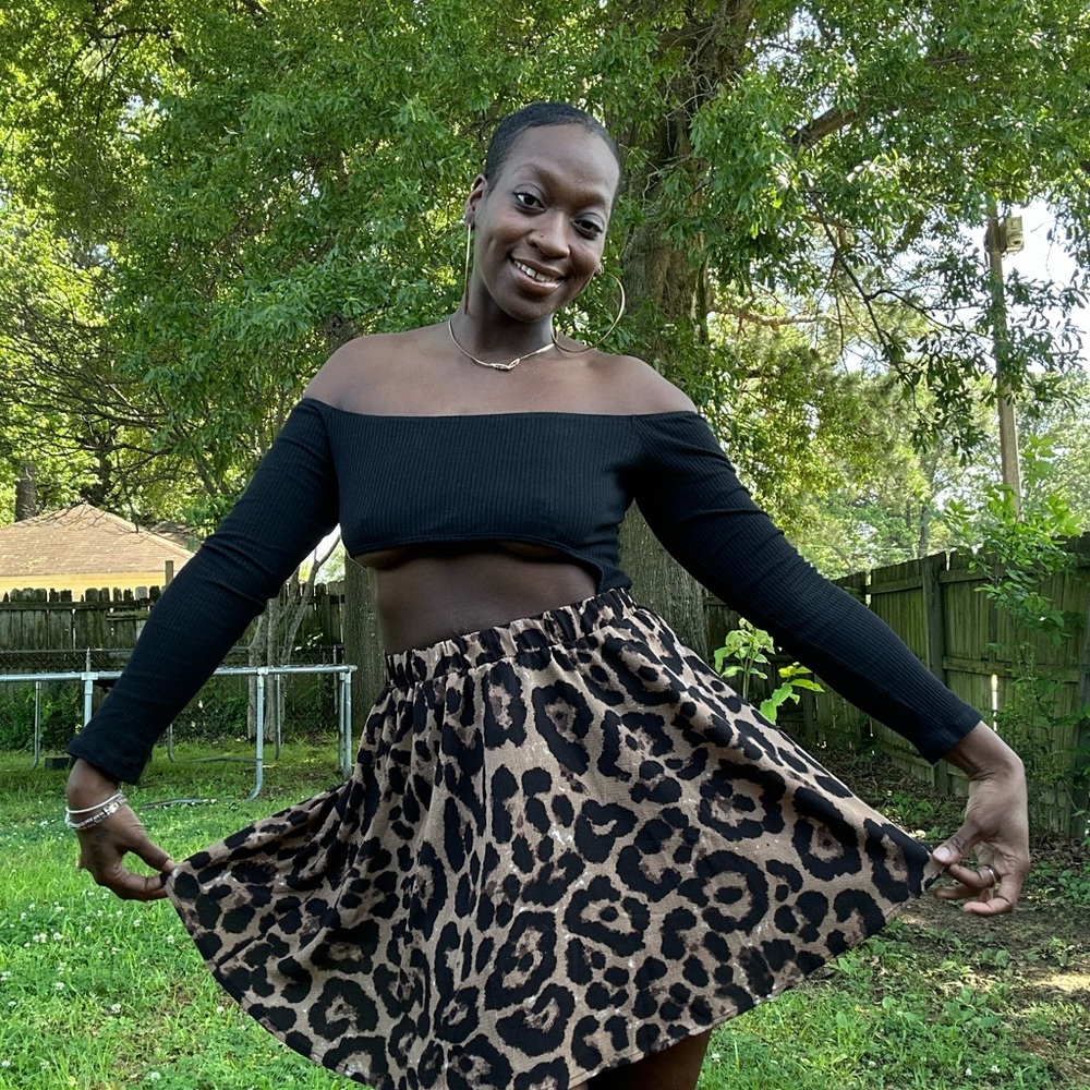 Leopard Print Skirt